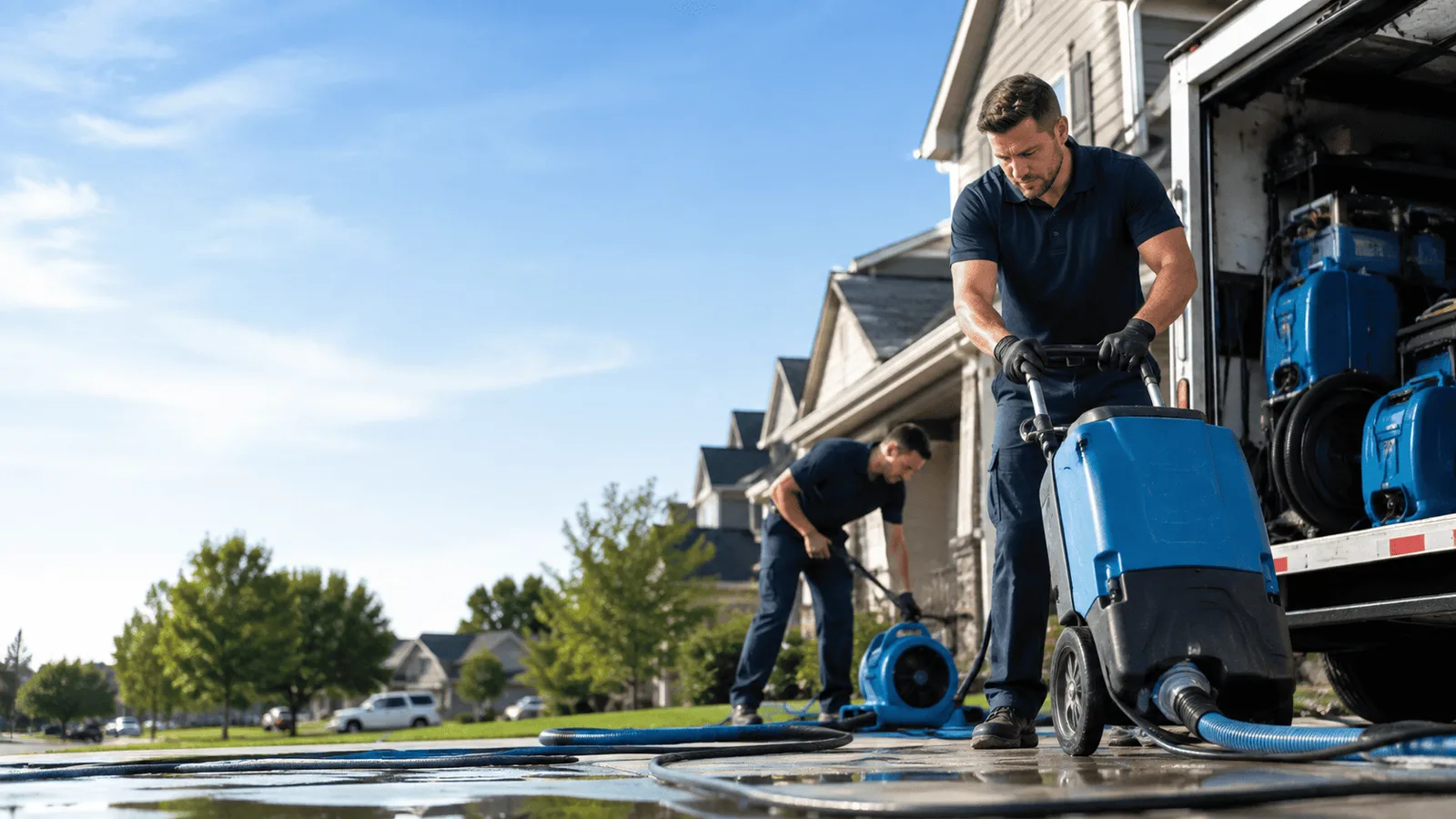 Dehumidification being performed in South Salem, NY